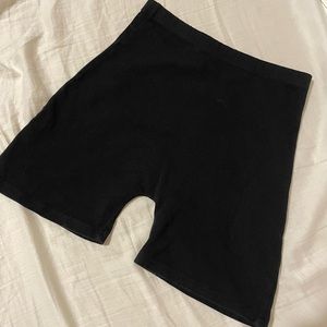 brandy melville black biker shorts